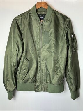 Women’s Bossini Olive Utility Bomber Jacket - small